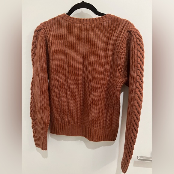 NWT Paige “Elizabeth” sweater size M in burnt amber - Picture 3 of 6